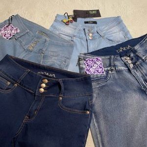 Jeans Para & BQB  4 Qty-bundled, Jr size 11 (fits women 6-7) Slimming, High Rise